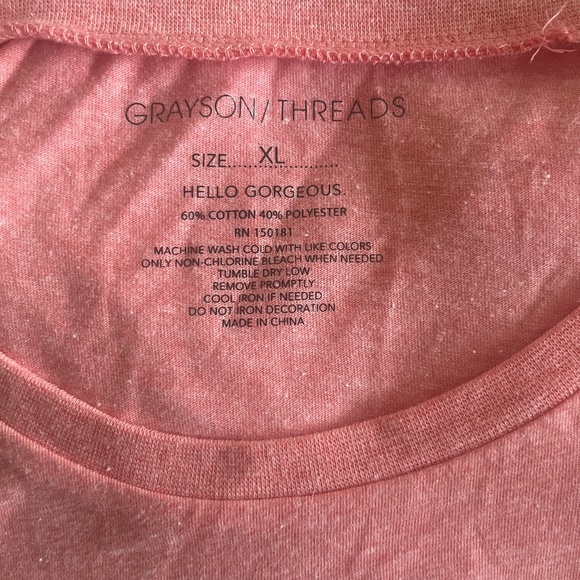 NWT Grayson Threads Winking Pumpkin Orange Tee Shirt, XL - Picture 6 of 6